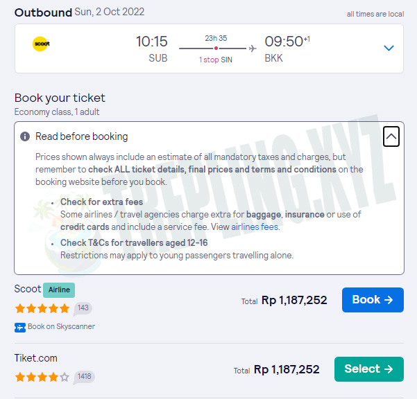 pilihan situs layanan booking tiket